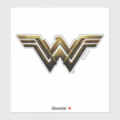 Justizielle Liga | Metallic Wonder Woman Symbol Aufkleber (Blatt)