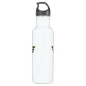 Justizielle Liga | Metallic Wonder Woman Symbol Edelstahlflasche (Rückseite)