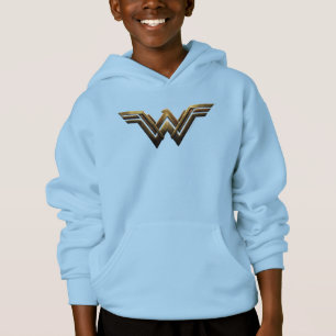 Justizielle Liga Metallic Wonder Woman Symbol Hoodie