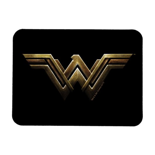 Justizielle Liga | Metallic Wonder Woman Symbol Magnet (Horizontal)