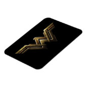 Justizielle Liga | Metallic Wonder Woman Symbol Magnet (Linke Seite)