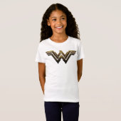 Justizielle Liga | Metallic Wonder Woman Symbol T-Shirt (Vorne ganz)