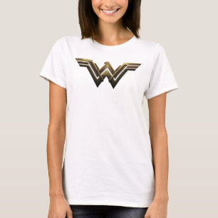 Justizielle Liga   Metallic Wonder Woman Symbol T-Shirt