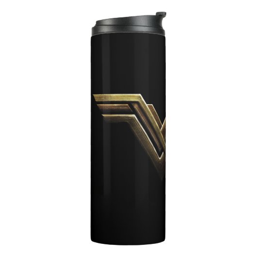 Justizielle Liga | Metallic Wonder Woman Symbol Thermosbecher (Nach links gedreht)