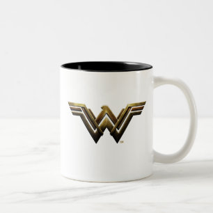 Justizielle Liga   Metallic Wonder Woman Symbol Zweifarbige Tasse