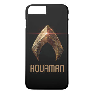 Justizielle Liga Metallisches Aquaman-Symbol Case-Mate iPhone Hülle