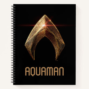 Justizielle Liga   Metallisches Aquaman-Symbol Notizbuch