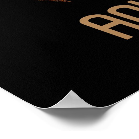 Justizielle Liga | Metallisches Aquaman-Symbol Poster (Ecke)