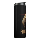 Justizielle Liga | Metallisches Aquaman-Symbol Thermosbecher (Nach links gedreht)