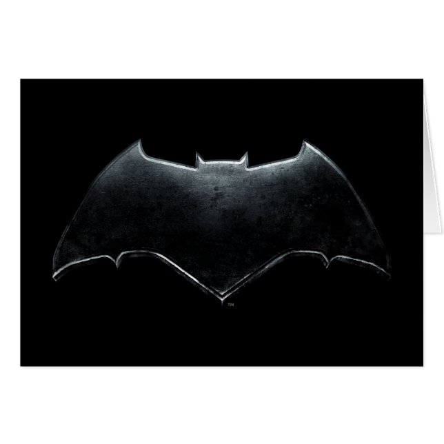 Justizielle Liga | Metallisches Batman-Symbol (Vorderseite (Horizontal))