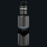 Justizielle Liga | Metallisches Batman-Symbol Edelstahlflasche<br><div class="desc">Das ist Batmans abgenutztes Symbol für Metallschläger aus dem Film der Gerechtigkeitsliga.</div>