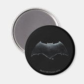 Justizielle Liga | Metallisches Batman-Symbol Magnet (Vorderseite/Rückseite)