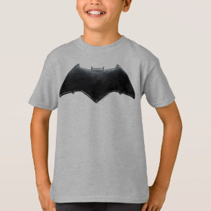 Justizielle Liga Metallisches Batman-Symbol T-Shirt
