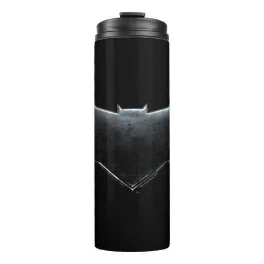 Justizielle Liga | Metallisches Batman-Symbol Thermosbecher (Vorderseite)