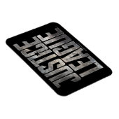 Justizielle Liga | Metallisches Logo der Gerechtig Magnet (Rechte Seite)