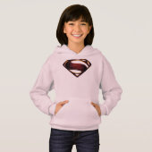 Justizielle Liga | Metallisches Superman-Symbol Hoodie (Vorne ganz)