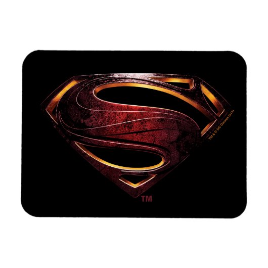 Justizielle Liga | Metallisches Superman-Symbol Magnet (Horizontal)