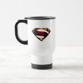 Justizielle Liga | Metallisches Superman-Symbol Reisebecher (Links)