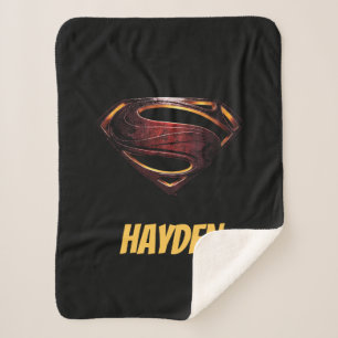 Justizielle Liga   Metallisches Superman-Symbol Sherpadecke
