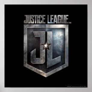 Justizielle Liga   Metallschild Poster