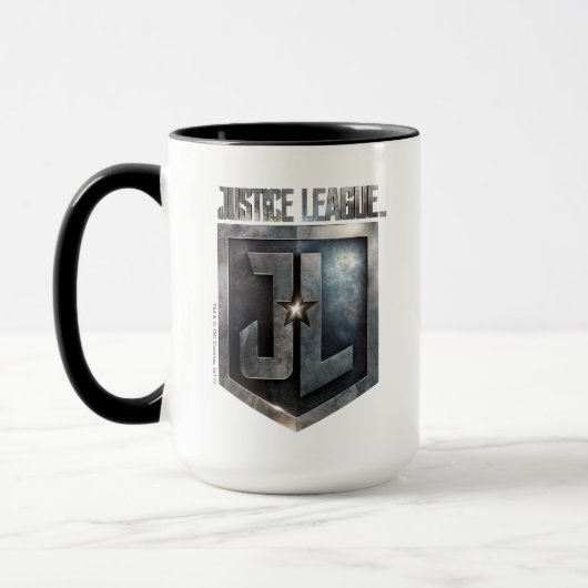 Justizielle Liga | Metallschild Tasse (Links)