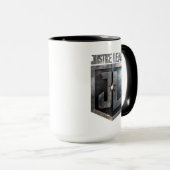 Justizielle Liga | Metallschild Tasse (VorderseiteRechts)