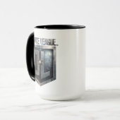 Justizielle Liga | Metallschild Tasse (Vorderseite Links)