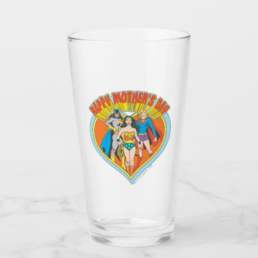 Justizielle Liga | Muttertag glücklich Glas (Vorderseite)