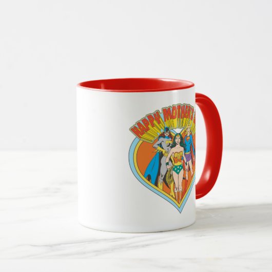 Justizielle Liga | Muttertag glücklich Tasse (VorderseiteRechts)