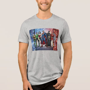Justizielle Liga   Neue 52 "Gerechtigkeitsliga"-Re Tri-Blend Shirt