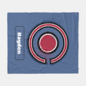 Justizielle Liga | Pinsel und Halftone Cyborg - Sy Fleecedecke (Vorderseite (Horizontal))