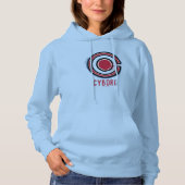 Justizielle Liga | Pinsel und Halftone Cyborg - Sy Hoodie (Vorderseite)