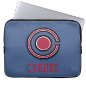 Justizielle Liga | Pinsel und Halftone Cyborg - Sy Laptopschutzhülle (Vorderseite)