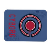 Justizielle Liga | Pinsel und Halftone Cyborg - Sy Magnet (Horizontal)