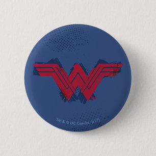 Justizielle Liga   Pinsel Wonder Woman Symbol Button