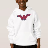 Justizielle Liga | Pinsel Wonder Woman Symbol Hoodie (Vorderseite)