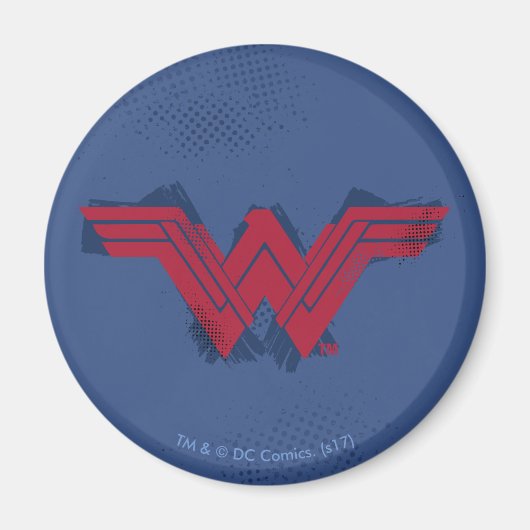 Justizielle Liga | Pinsel Wonder Woman Symbol Magnet (Vorne)