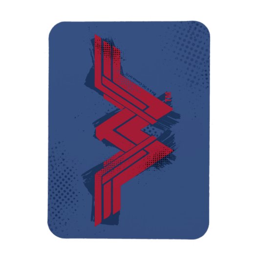 Justizielle Liga | Pinsel Wonder Woman Symbol Magnet (Vertikal)