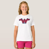 Justizielle Liga | Pinsel Wonder Woman Symbol T-Shirt (Vorne ganz)