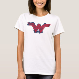 Justizielle Liga   Pinsel Wonder Woman Symbol T-Shirt