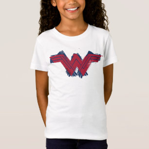Justizielle Liga Pinsel Wonder Woman Symbol T-Shirt