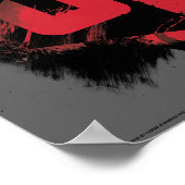 Justizielle Liga | Pinselstrich JL Shield Poster (Ecke)