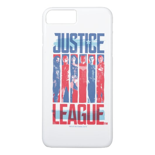Justizielle Liga | Pop der Blue & Red Group Art Case-Mate iPhone Hülle (Rückseite)