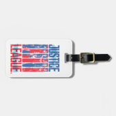 Justizielle Liga | Pop der Blue & Red Group Art Gepäckanhänger (Vorderseite horizontal)