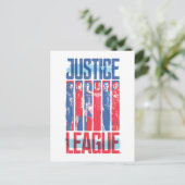 Justizielle Liga | Pop der Blue & Red Group Art Postkarte (Stehend Vorderseite)