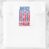 Justizielle Liga | Pop der Blue & Red Group Art Quadratischer Aufkleber (Tasche)