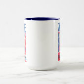 Justizielle Liga | Pop der Blue & Red Group Art Tasse (Zentrum)