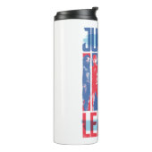 Justizielle Liga | Pop der Blue & Red Group Art Thermosbecher (Nach links gedreht)