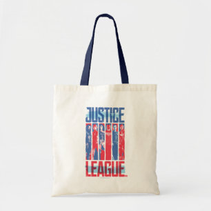 Justizielle Liga Pop der Blue & Red Group Art Tragetasche