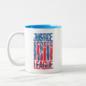 Justizielle Liga | Pop der Blue & Red Group Art Zweifarbige Tasse (Links)